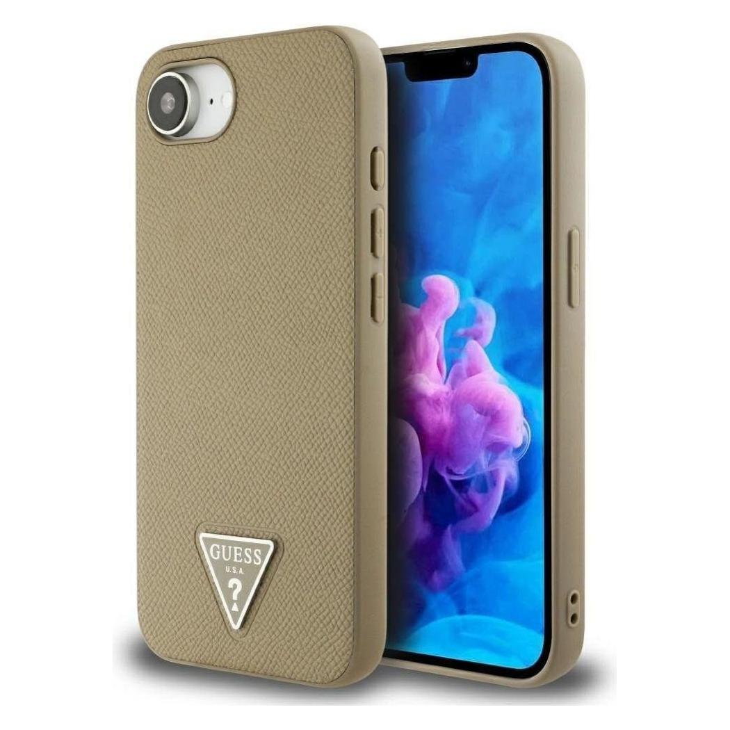 Guess - 4G Circle Classic Logo MagSafe (GUHMPSE4P4PGRSGW) - iPhone 16e - Brown (Apple iPhone 16e, Apple iPhone 17e) (GUE004480-0)
