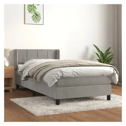 vidaXL, Boxspringbett, Olfonar (Block mit Quadraten) (90 x 190 cm)
