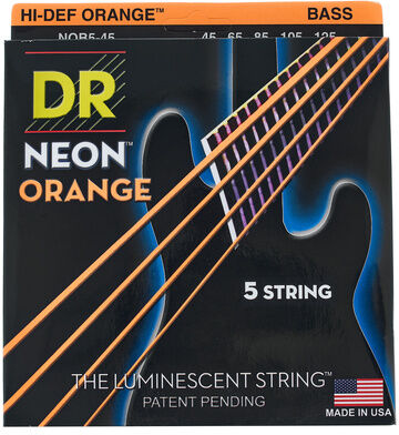 DR Strings Neon Orange NOB5-45 Neon Orange
