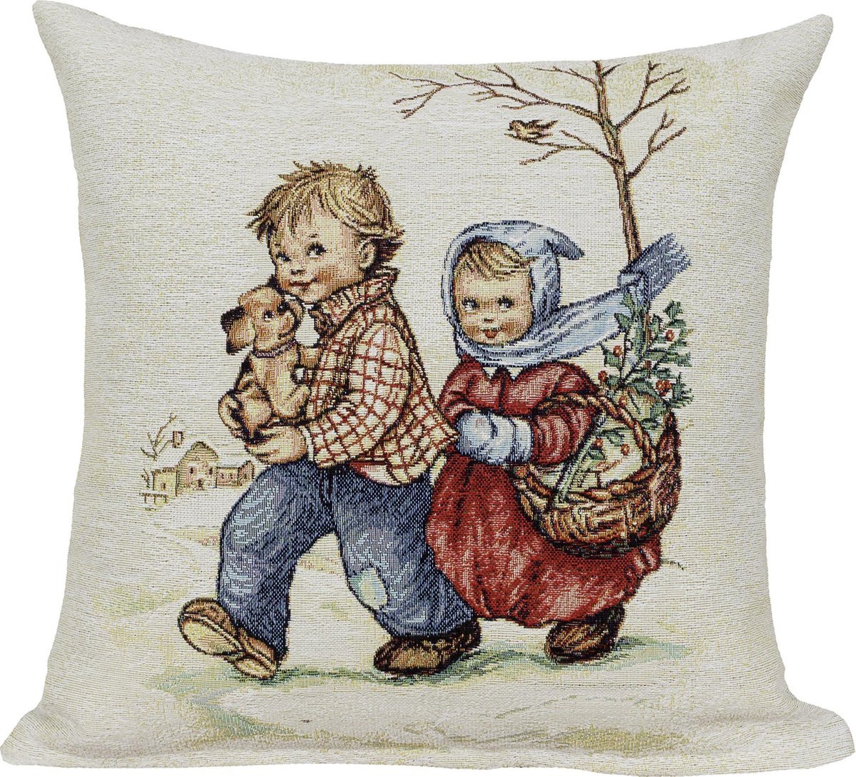 Kerst Playground kussenhoes voor sierkussens