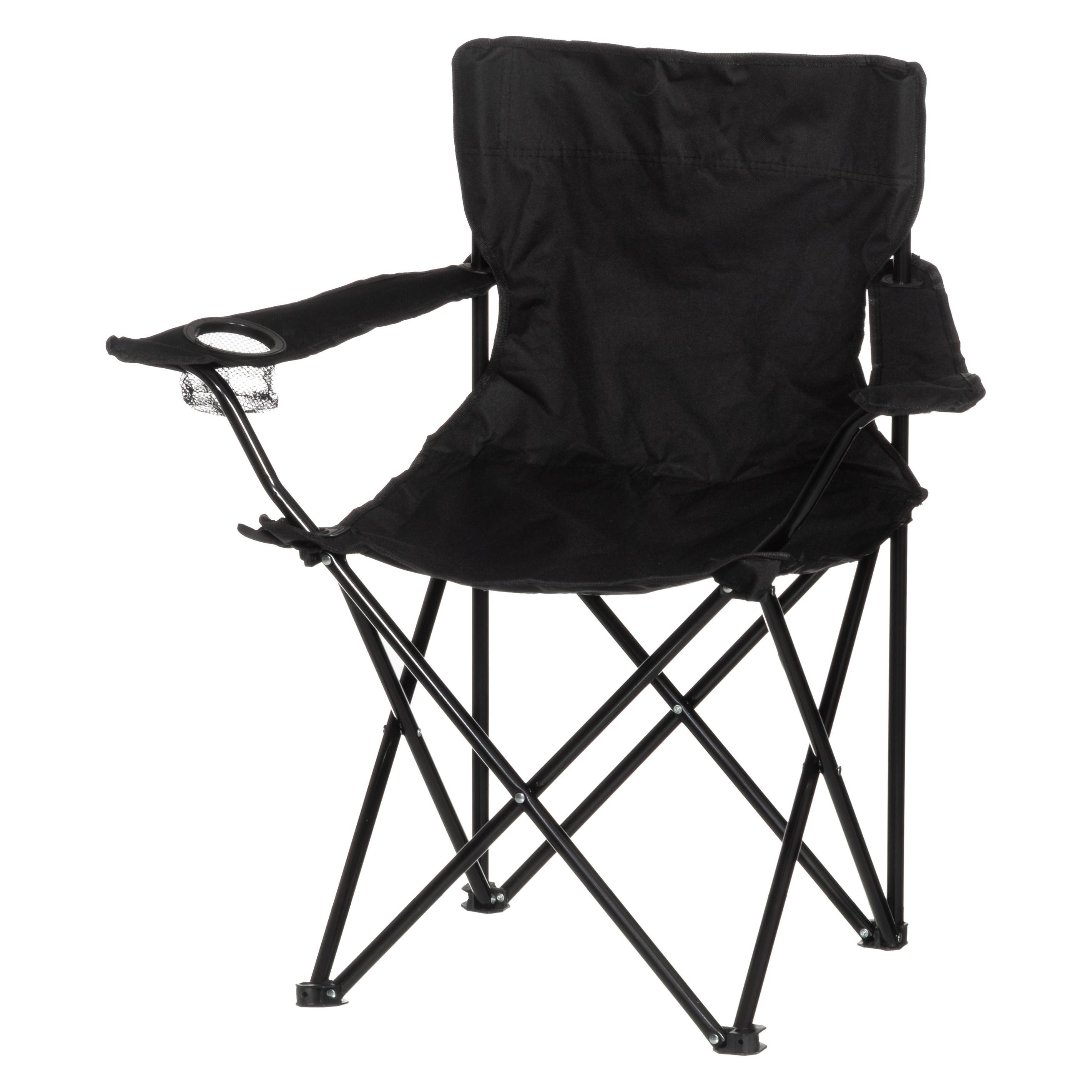 Atom Foldable camping chair with bottle holder (642268)