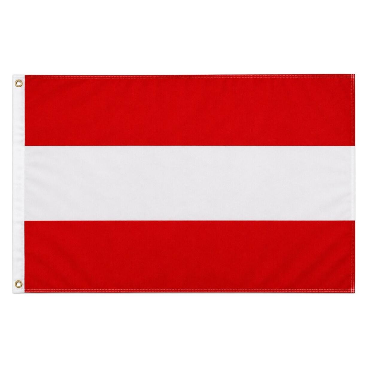 trends4cents XXL Flagge Österreich 250 x 150 cm Fahne mit 3 Ösen 100g/m² Stoffgewicht Hissflagge (250 x 150 cm) (32205744)