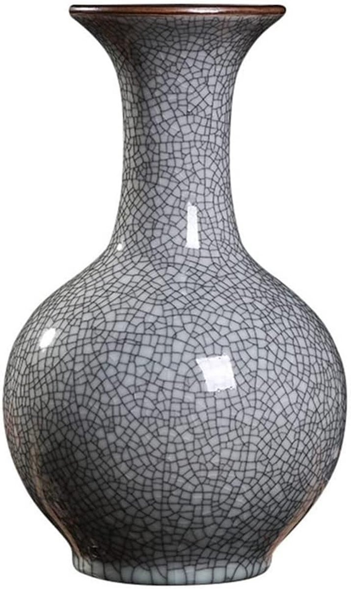 Grijs Keramische Vaas - Decoratieve pot voor woonkamerdecoratie