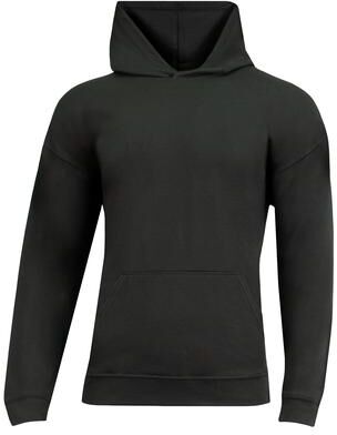 A4 N3528 Softek Long-Sleeve Hooded T-Shirt in Black size 3XL   65/35 Polyester/Cotton