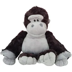 Plüsch Maskottchen Kuscheltier Gorilla Dunkelgrau 22cm