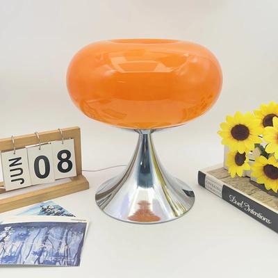 Inspired Living Murano Glass Table Lamp With 3 Color Temperature Decorative Bedside Ambient Light orange
