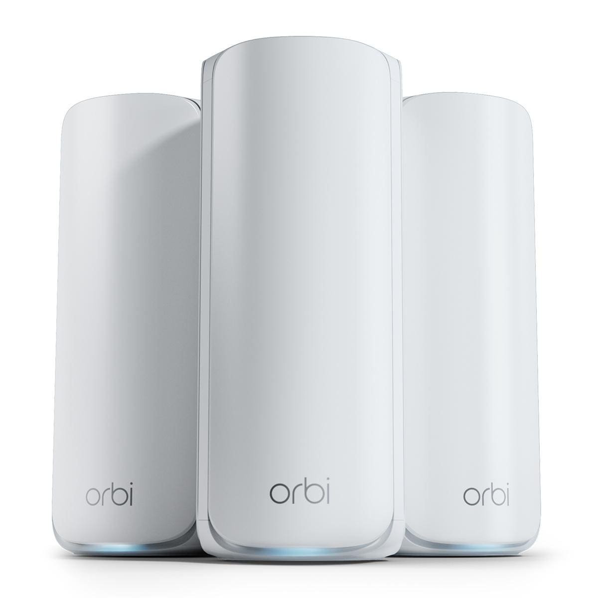 NETGEAR Orbi 770-Serie Tri-Band WiFi 7 Mesh Zusatzsatellit (RBE770) - kompatibel mit Orbi RBE772 und RBE773 - Abdeckung bis 180 m² - 2,5-Gig-Internetanschluss, BE11000 802.11be (bis zu 11 GBit/s)