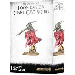 Games Workshop Warhammer AoS - Gloomspite Gitz Loonboss sur Giant Cave Squig (Kunststoff)
