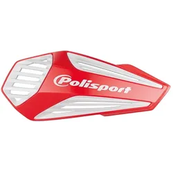 Polisport, Motorrad Zubehör, Werbe-Handschützer (Lenker) Modell MX Air mit universellem Montagesatz 22/28 Farbe Rot