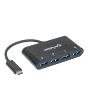 Manhattan SuperSpeed USB 3.1 Gen 1 Type-C Hub 4 x Desktop (162746)