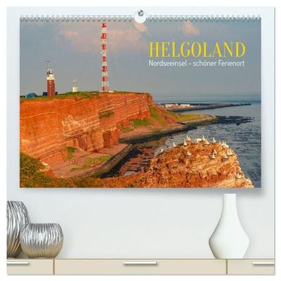 HELGOLAND: Nordseeinsel, schöner Ferienort (hochwertiger Premium Wandkalender 2027 DIN A2 quer), Kunstdruck in Hochglanz