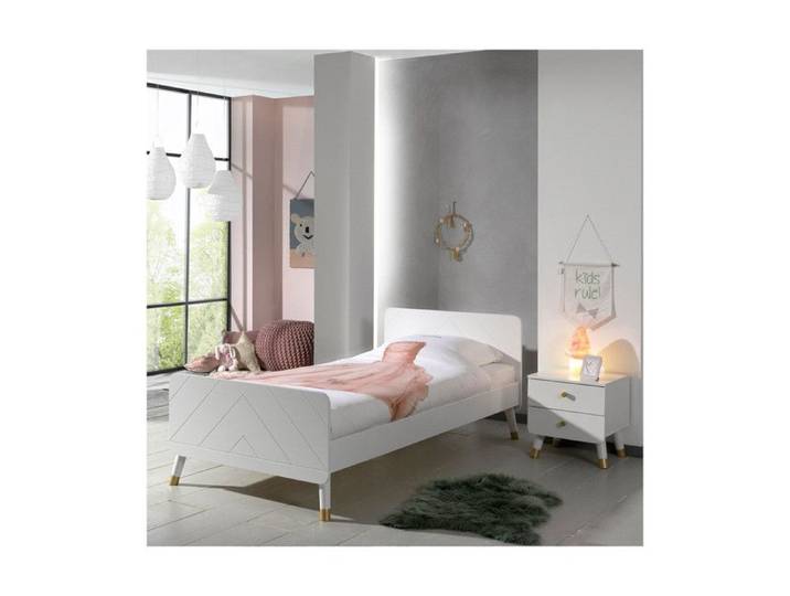 Pack - Lit Enfant & Chevet  Billy  90x200cm Blanc