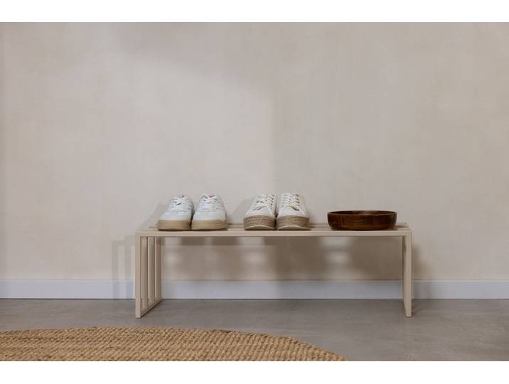 Schuhregal Bovi – Industrial Design in Schwarz, Cashew oder Weiß - Cashew - Luxusbetten24