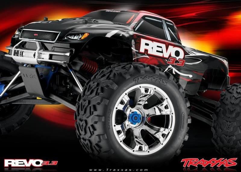 Traxxas Nitro Revo 1:8 RC-auto, blauw, kant-en-klaar met Bluetooth