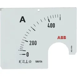 ABB SCL1/500 Wechselskala für AMT 1 Amperemeter SCL1-500 Wechselskala für AMT 1 2CSM110299R1041 SCL1500