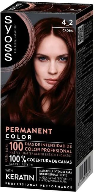 Syoss Tinta Permanent #4-2 Mogno