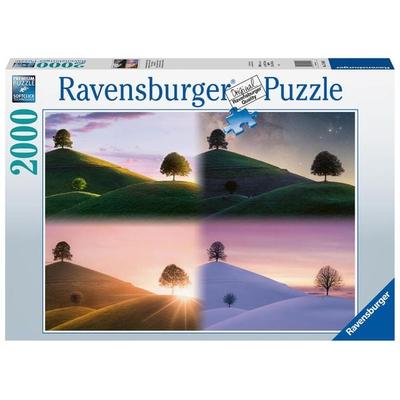 Erwachsenenpuzzle 2000 Teile - Stimmungsvolle Bäume und Berge