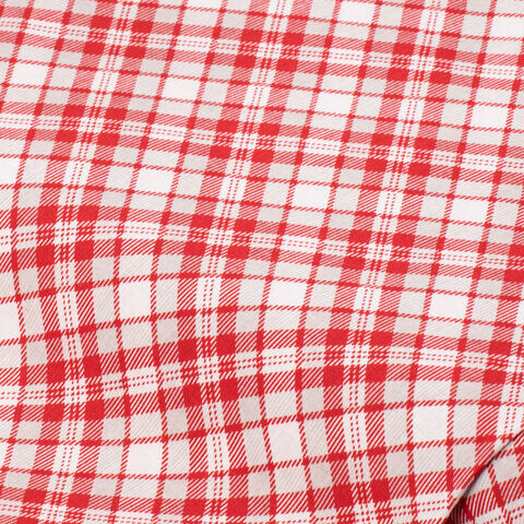 Baumwollstoff Karo "Mona", rot-color