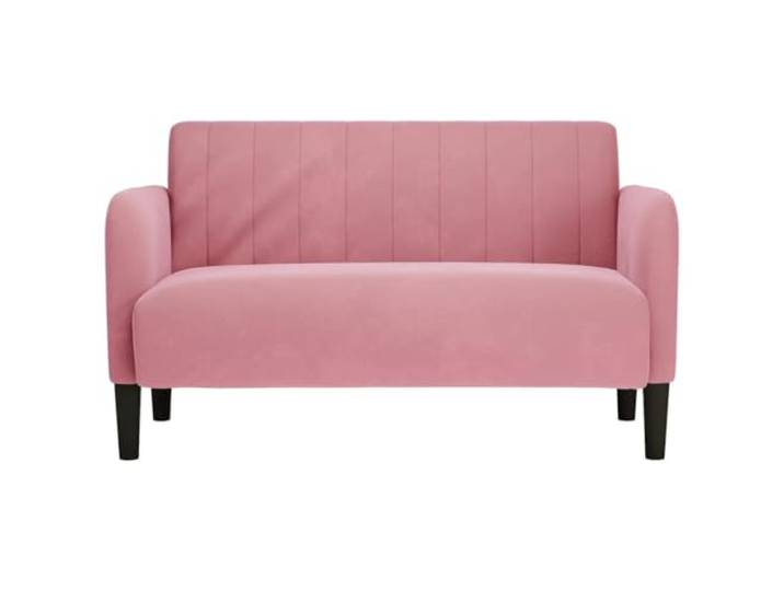 KTHLBRH Sofa Samt rosa 109 cm Schaumstoff und Federn, Sperrholzrahmen, 124 x 68 x 74 cm, für Wohnzimmer