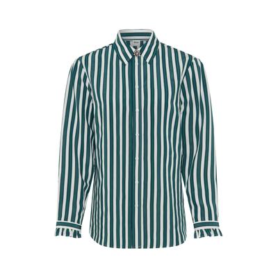Klassische Bluse BRAX "Style VICTORIA", Damen, Gr. 40, grün (dunkelblau), Web, 88% Viskose, 12% Polyamid, Blusen Bluse