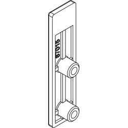 HSK Ersatzteile Wandhalterrückplatte unten, Edelstahllook, E100311-U-90 E100311-U-90