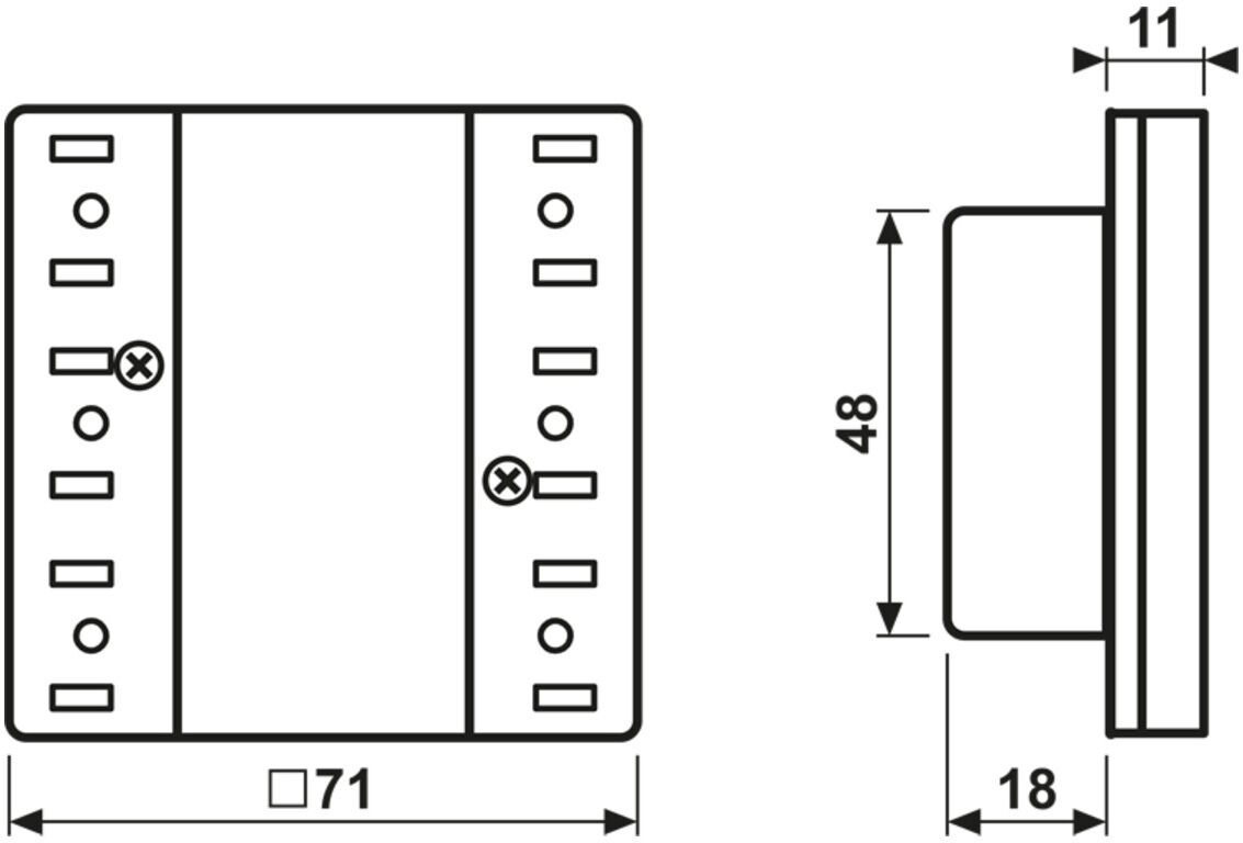 Jung KNX Tastsensor-Modul Standard 1fach LS 5071 TSM (LS5071TSM)