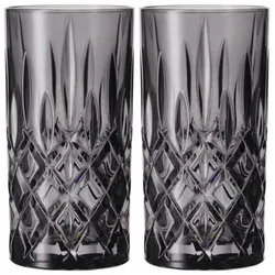 Nachtmann Longdrinkgläser Noblesse, Trinkgläser, Grau