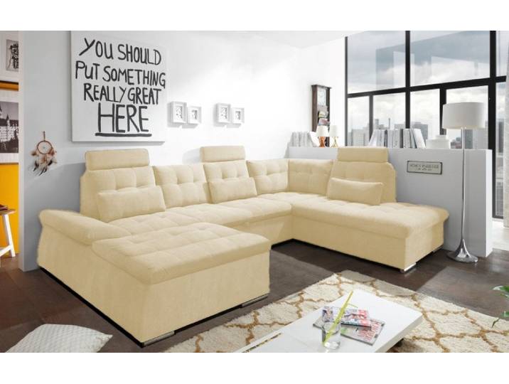 ED EXCITING DESIGN Wohnlandschaft Nalo, mit Schlaffunktion