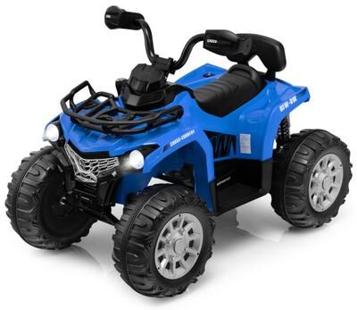 Costway 12V Kids Ride On ATV 4 Wheeler with MP3 and Headlights-Blue