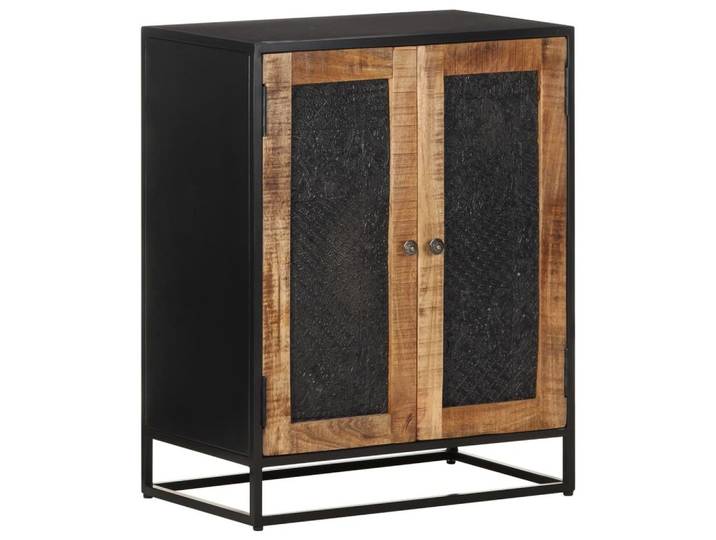 furnicato Sideboard 60x35x75 cm Raues Massivholzholz (1 St)