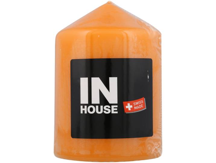 Inhouse Zylinderkerze 80x115mm orange