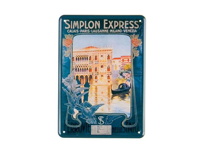 Münder Email Schild Simplon Express 15 × 10 cm