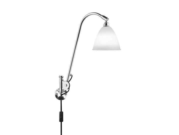 GUBI Lampe murale Bestlite BL6 porcelaine-chrome