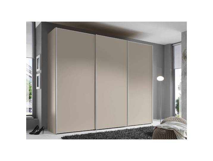 Schwebetürenschrank Sinfonie Plus Typ A 298 x 222cm Braun/Sand Basic Silber