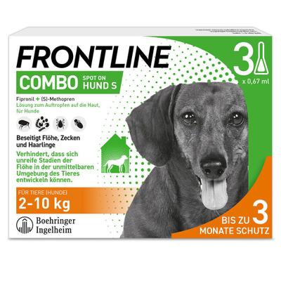 Frontline Combo Spot on Hund S Lsg.z.Auft.a.Haut 3 St Einzeldosispipetten