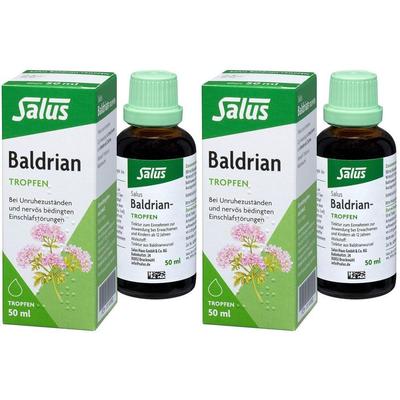 Baldrian Tropfen Baldriantinktur Bio Salus 2x 2x50 ml Tinktur