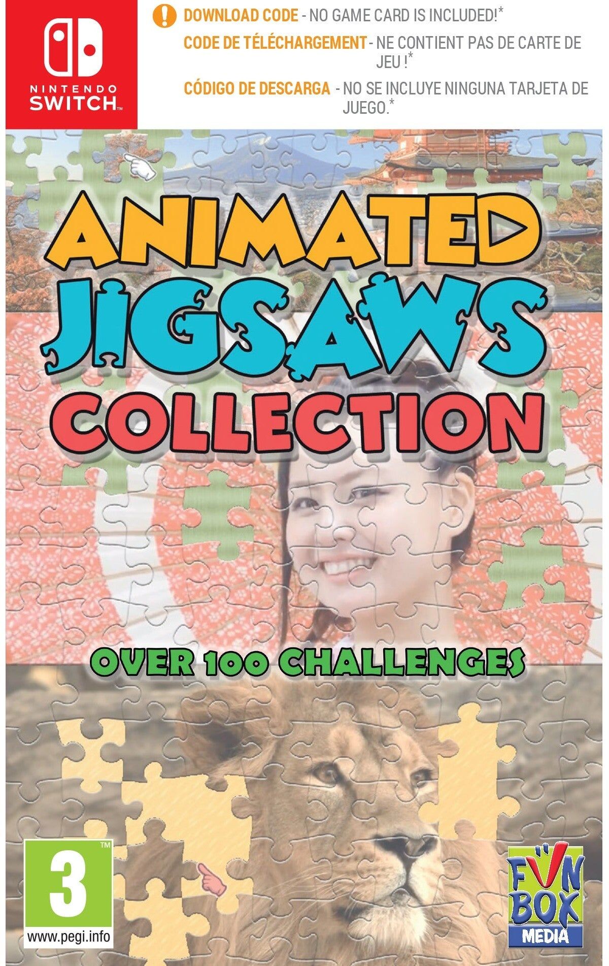 Funbox Media Animated Jigsaws Collection for Nintendo Switch (Code in Box) - Video Game for Nintendo Switch