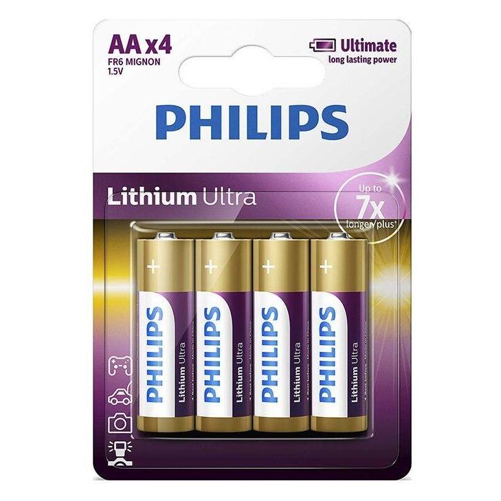 Philips Lithium Ultra LR6 (AA/L91) (4 Stk., AA) (FR6LB4A/10)