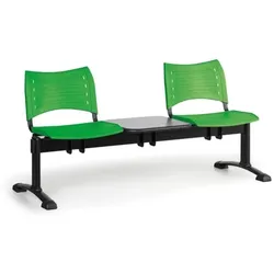 Wartezimmerbank - Kunststoff Visio Biedrax LC9285z - Gestell schwarz