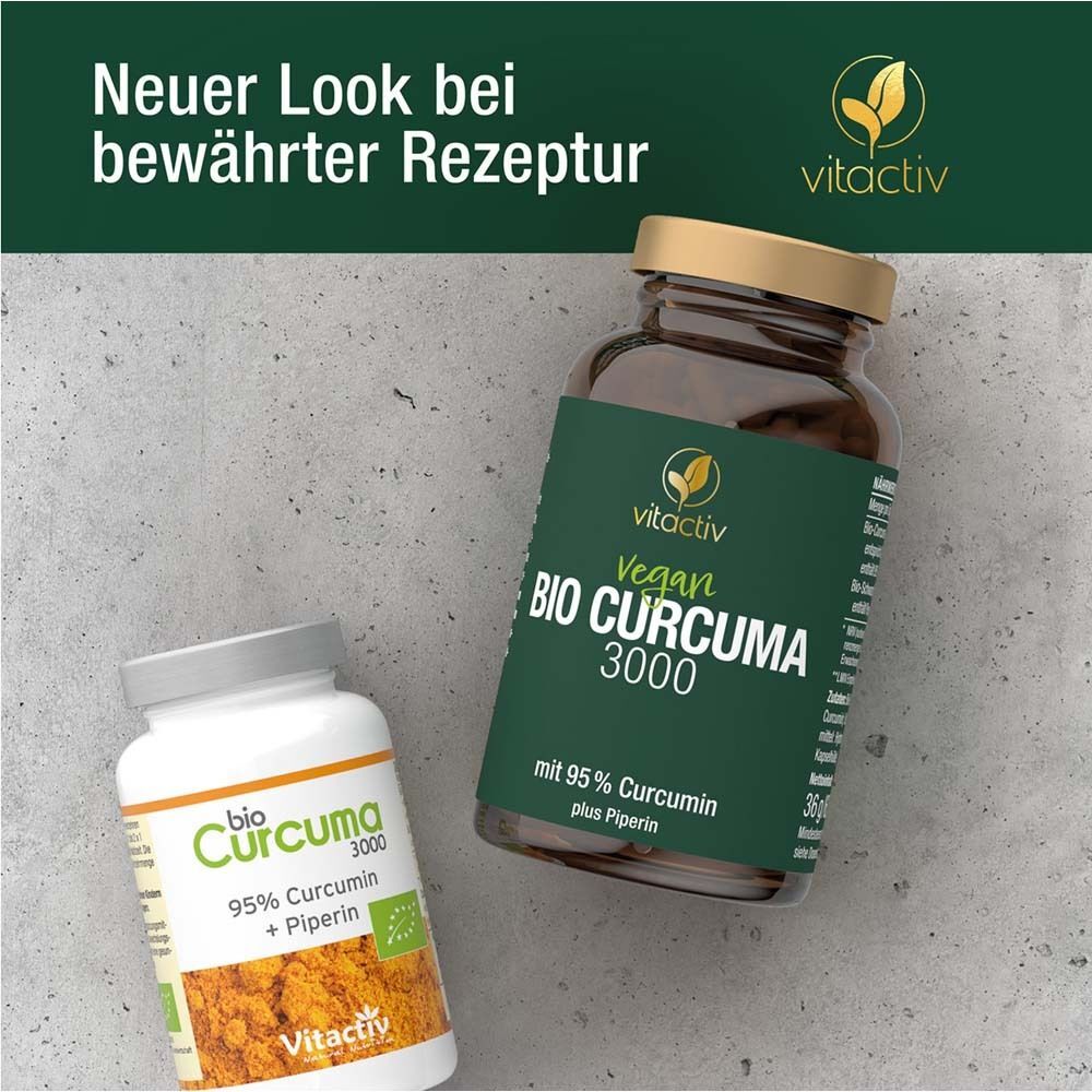 Vitactiv Curcuma 3000 Bio Kapseln 60 St