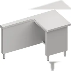 Stalgast Kassenstation "Free Flow" Arbeitsbereich rechts 1400x750x880 mm, Edelstahldeckplatte