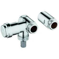 GROHE WAS-Ventil Batt. 41040 Design-Gr. DN20 Anschluss links für 1/2 chrom 41040000