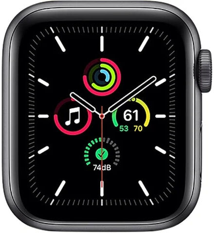 Apple Watch SE 1st Gen GPS 40mm – Space Grey Aluminium Smartwatch With Gold Stainless Steel Band., Used - Good
