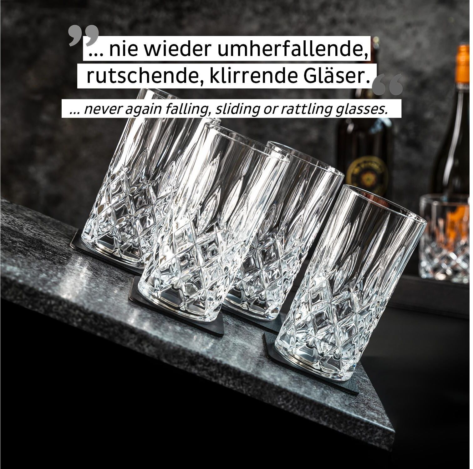 Longdrinkglas, transparent, SILWY MAGNETIC SYSTEM, Trinkgefässe, Glas, Longdrinkglas transparent Einheitsgröße