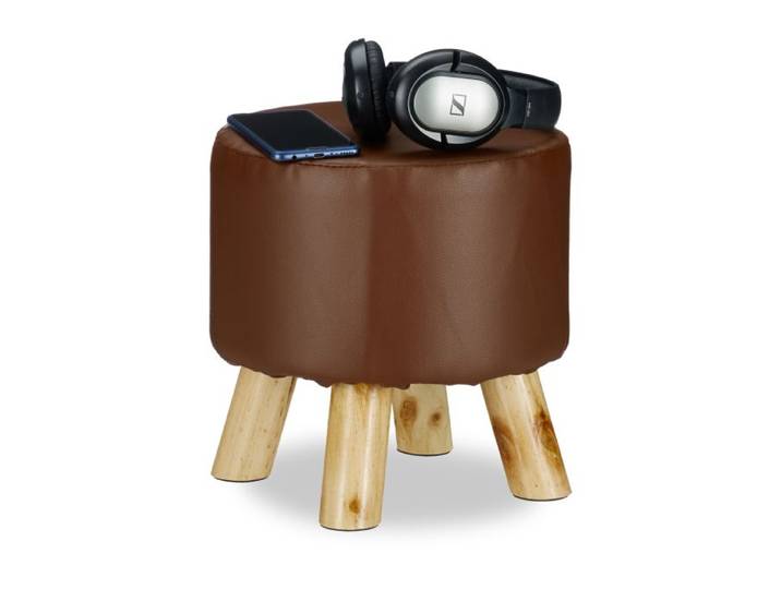Relaxdays Hocker Kunstleder