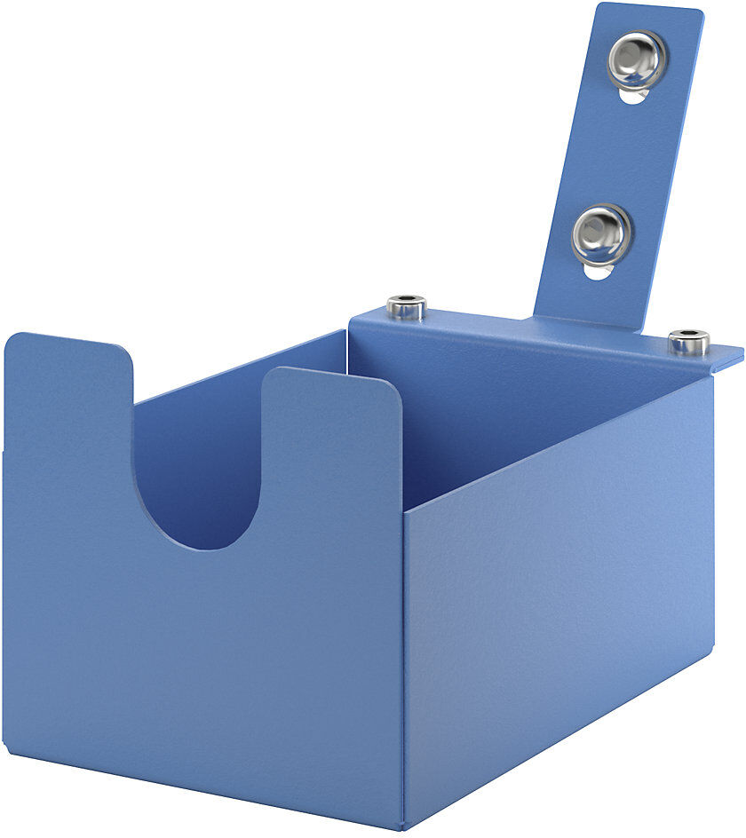 kaiserkraft Halter für Klebebandabroller CustomLine, für Montage- und Etagenwagen, für Bandbreite 75 mm, lichtblau