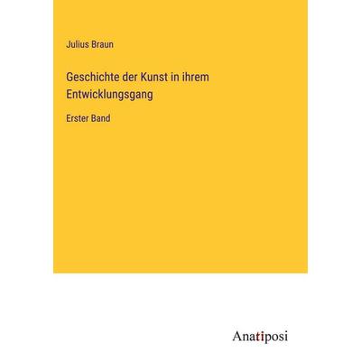Geschichte der Kunst in ihrem Entwicklungsgang, Gebundene Ausgabe von Julius Braun, Anatiposi Verlag, 978-3-382-00313-5