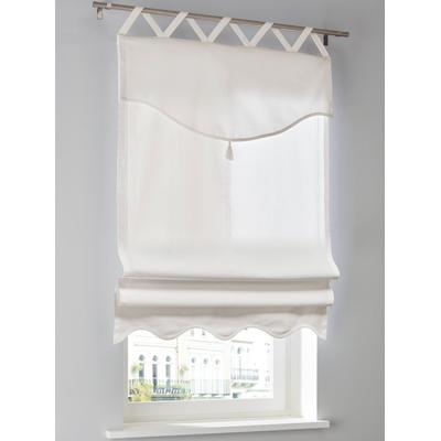 Raffrollo HEINE HOME Gr. 5, weiß, B:120cm H:140cm, Raffrollos