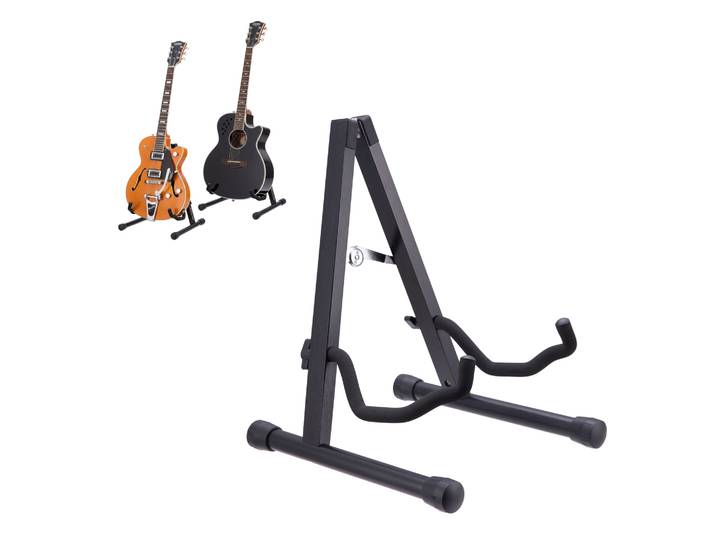 Faltbarer Gitarrenständer Schwarz