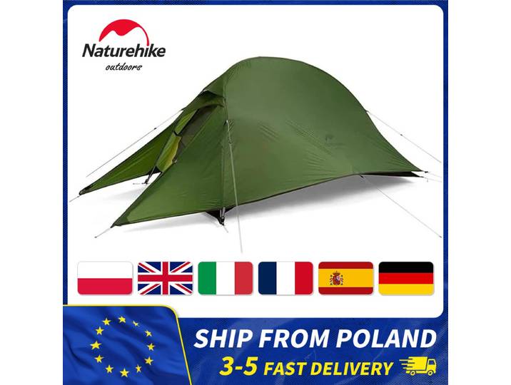 Naturehike Cloud Up 1 personnes tente légère 20D tente de Camping Double couche étanche randonnée en plein air tente de randonnée avec tapis